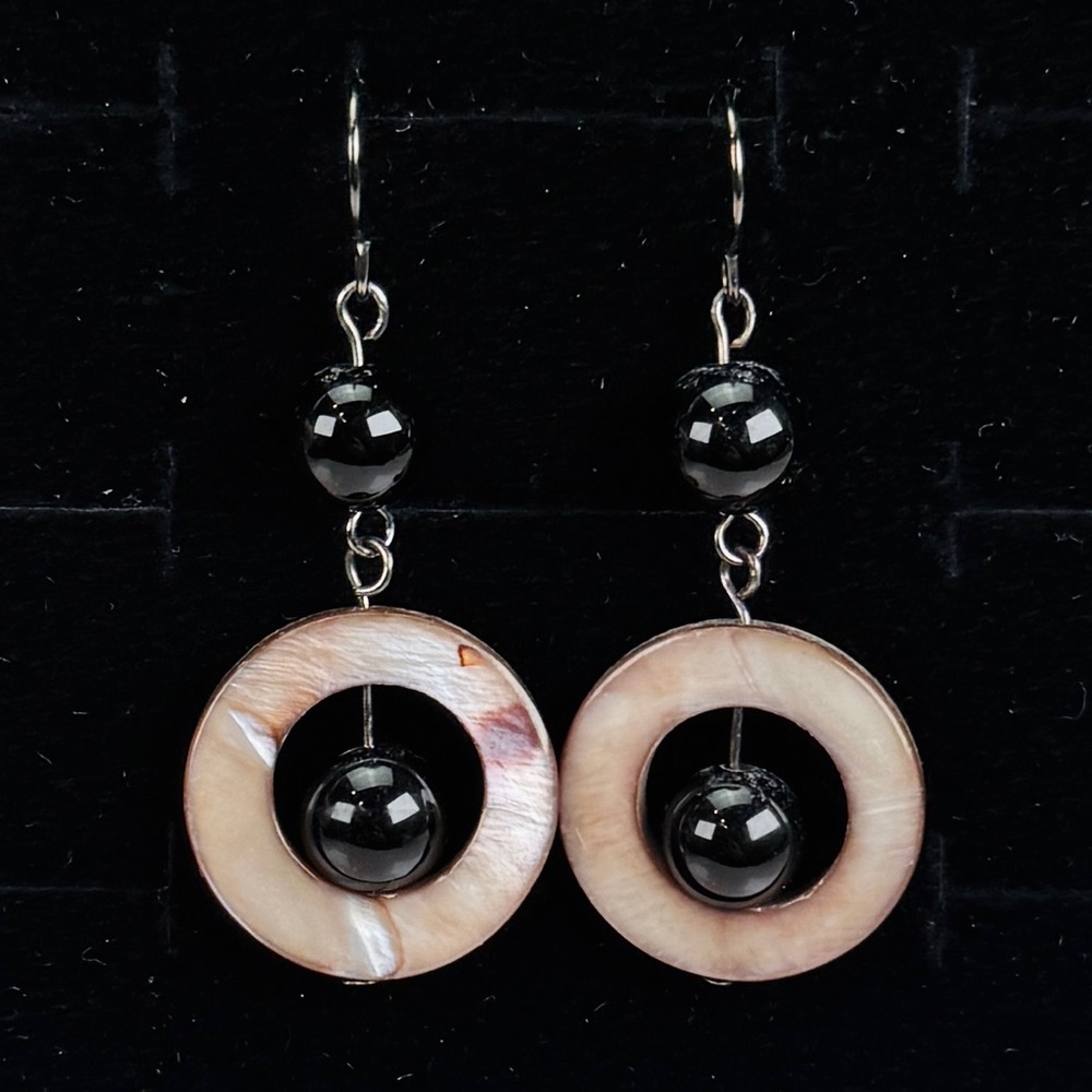 Boho Choc Black and Brown Pierced Earrings